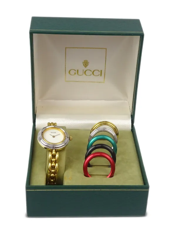 グッチ腕時計　チェンジベゼル　カメレオン グッチ GUCCI チェンジリングベゼル カメレオン レディース