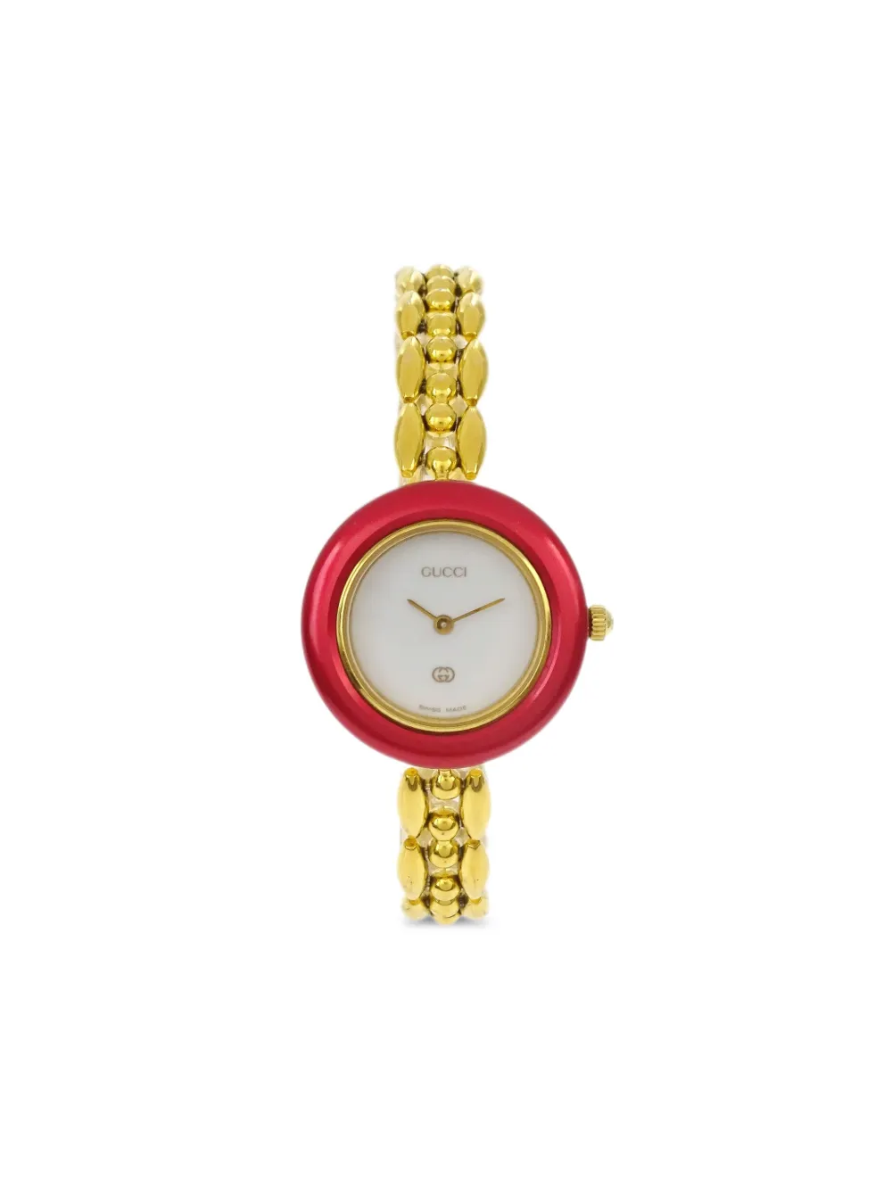 Gucci Pre-Owned 1990-2000s Change Bezel Chameleon 25mm | White | Image 1