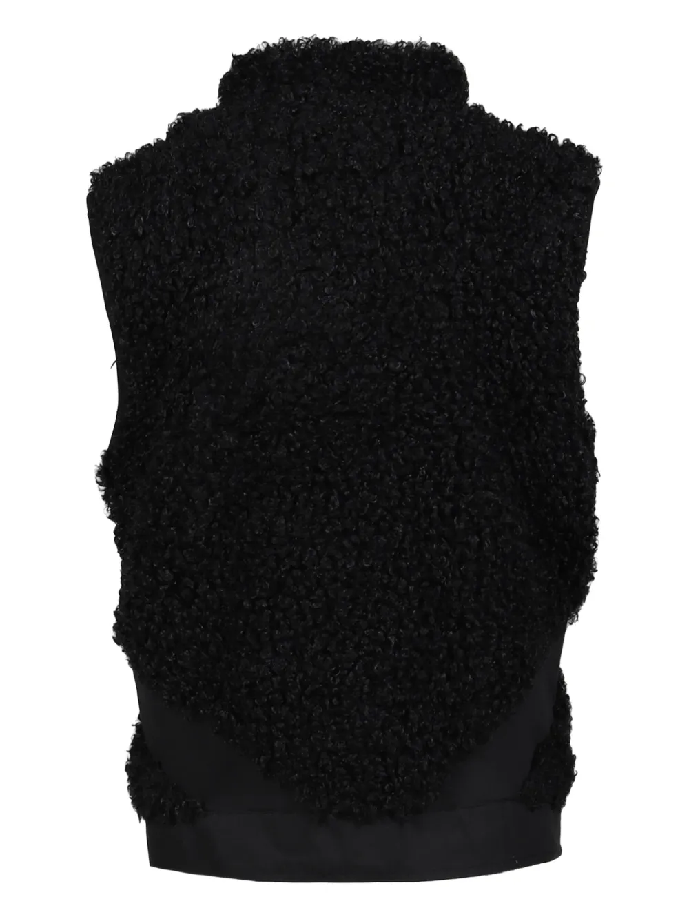 Heliot Emil Chiaroscuro Fleece Vest In Black