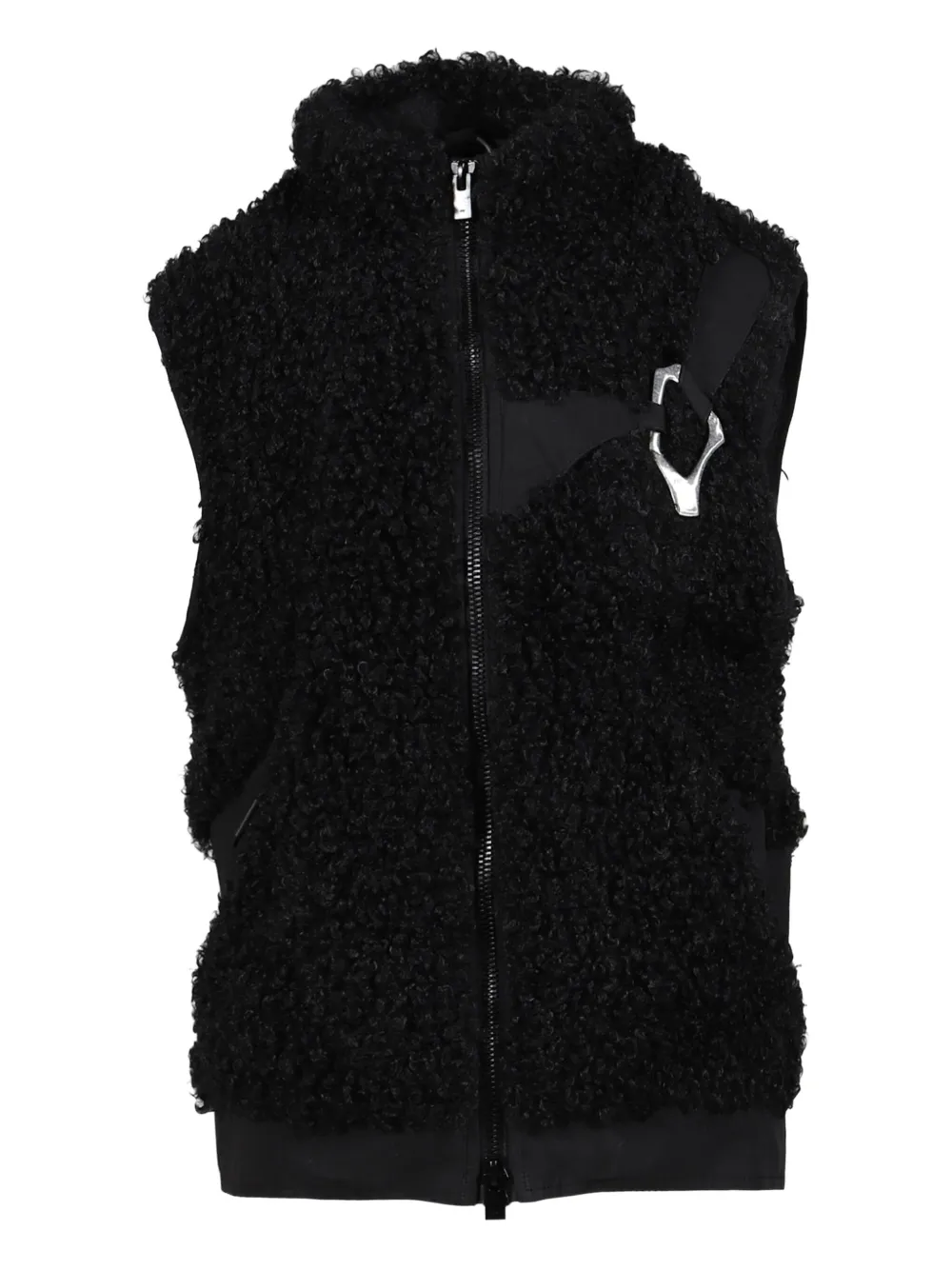 HELIOT EMIL Chiaroscuro fleece vest | Black | Image 1