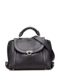 Ferragamo Pre-Owned 2021 Medium Leather Gancini Sofia satchel - Black
