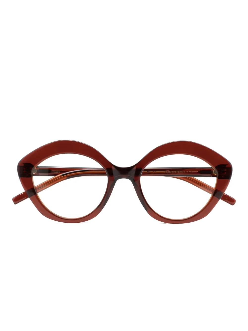 Kaleos Round-frame Glasses In Brown