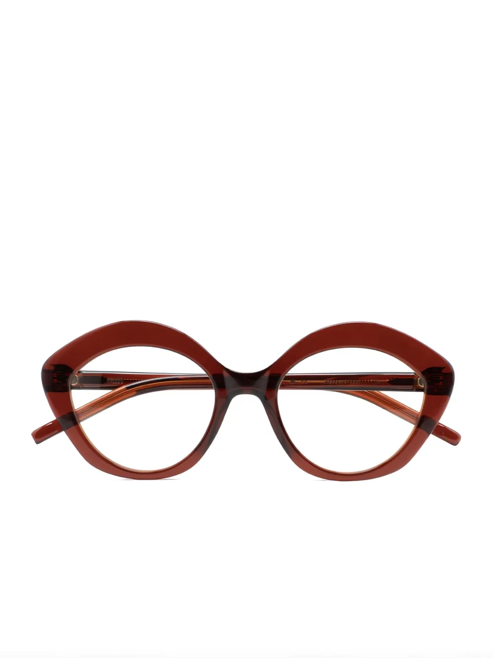 Kaleos Round-frame Glasses In Brown