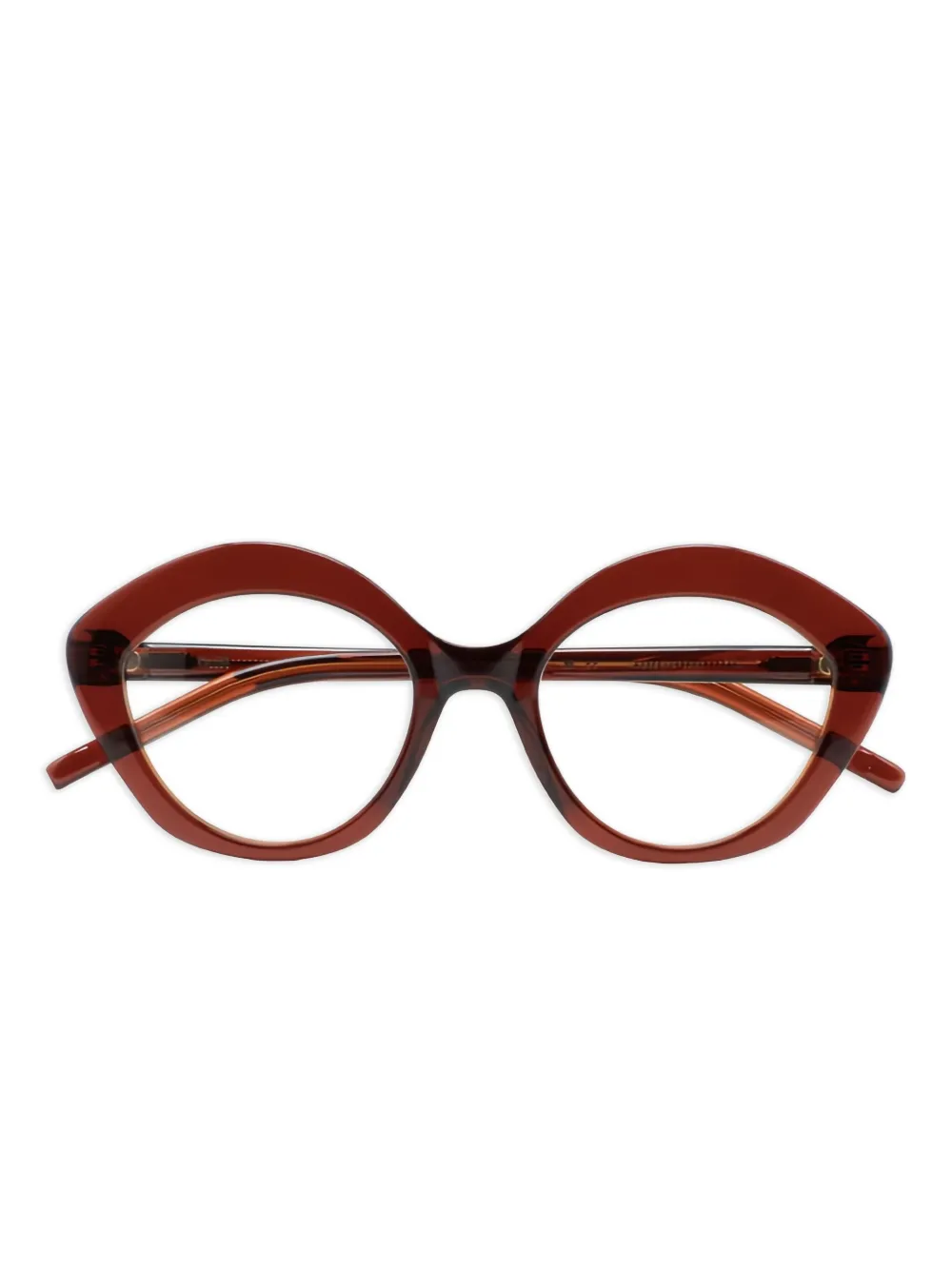 Kaleos round-frame glasses | Brown | Image 1