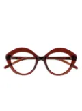 Kaleos round-frame glasses - Brown