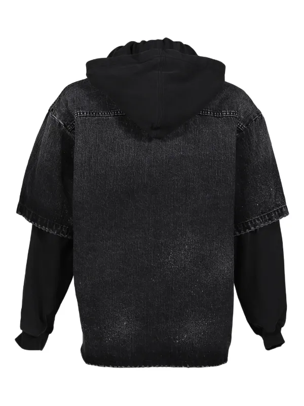We11done double-layer Denim Jacket | Black | FARFETCH