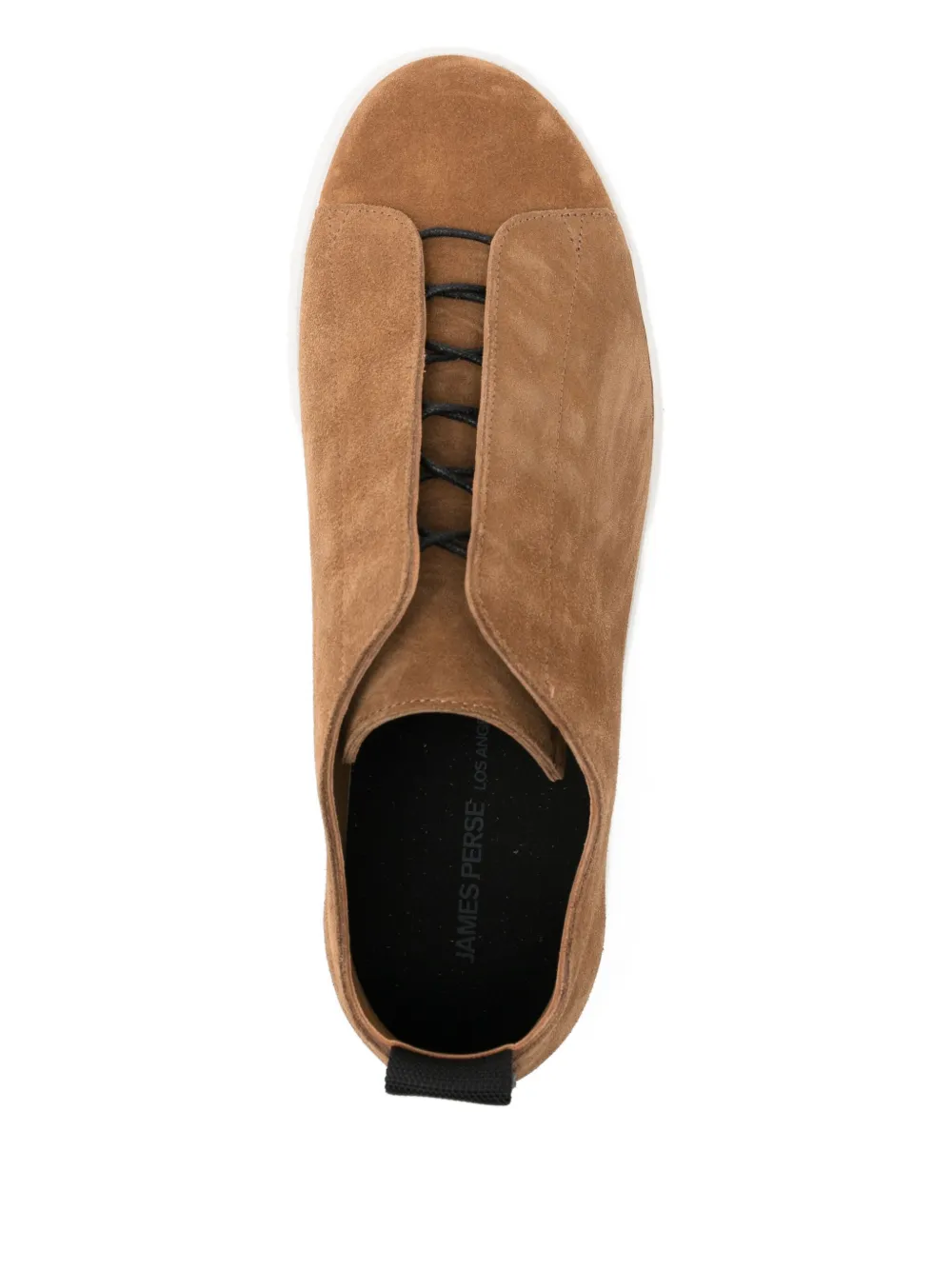James Perse Solstice Suede Sneakers In Brown