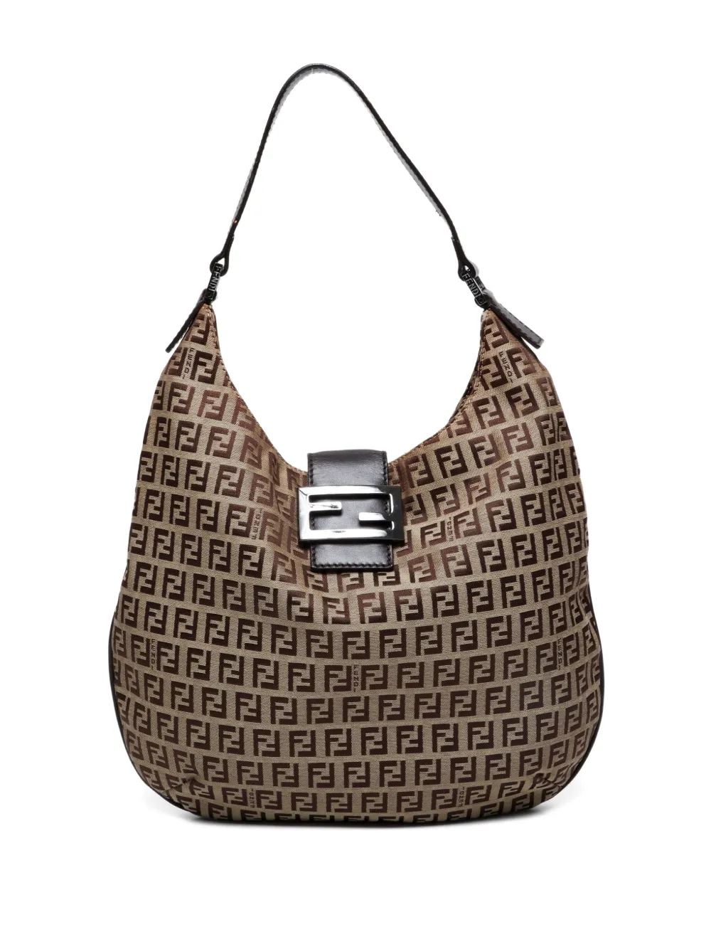 Fendi Pre-Owned 2000-2015s Zucchino-monogram shoulder bag | Brown | Image 1
