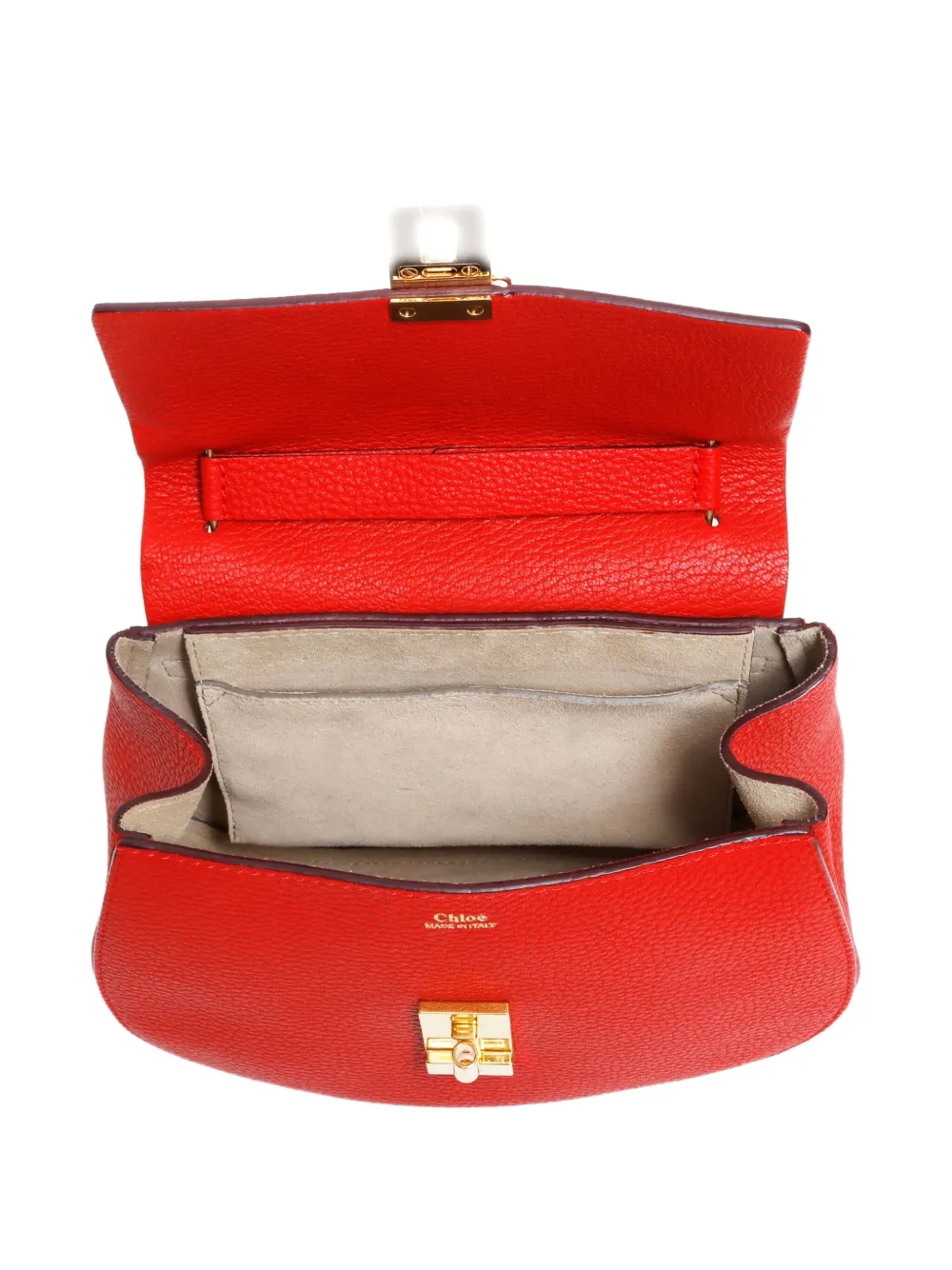 Pre-owned Chloé 2010-2024s Drew Shoulder Bag In Red