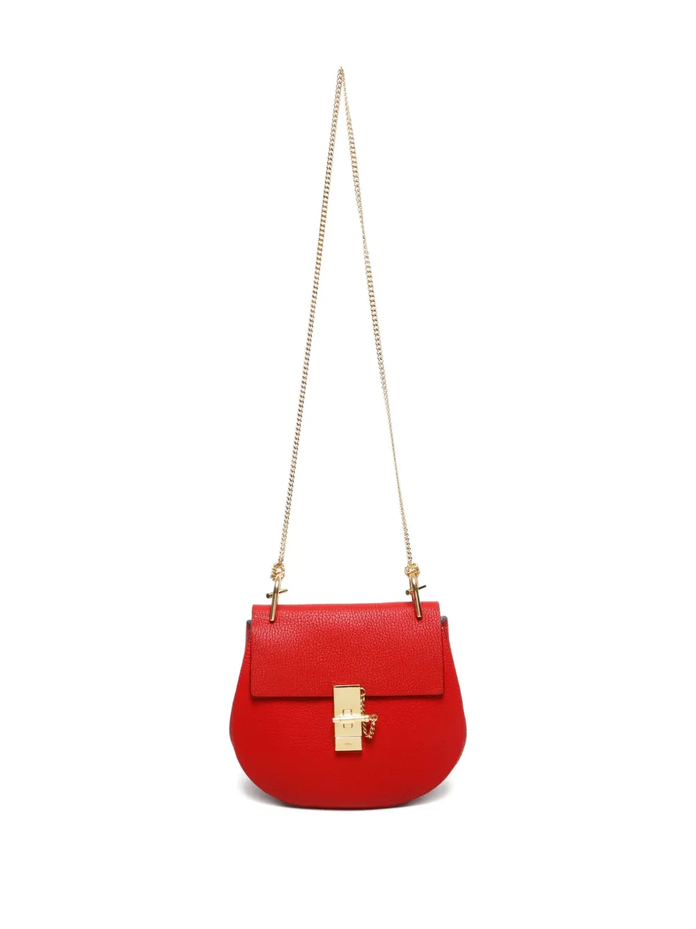 Pre-owned Chloé 2010-2024s Drew Shoulder Bag In Red
