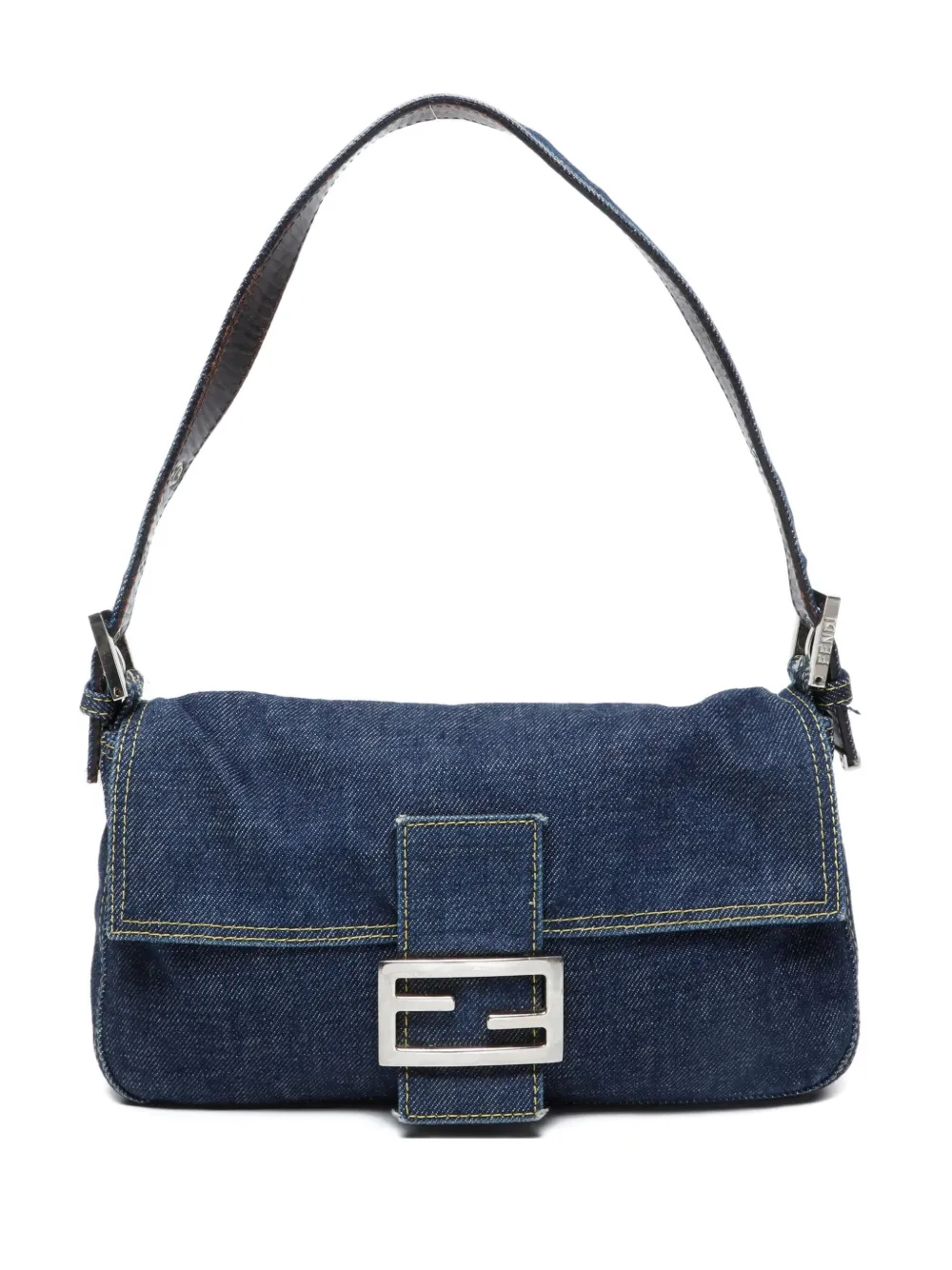 Fendi Pre-Owned 2000-2015 Mamma baguette shoulder bag | Blue | Image 1