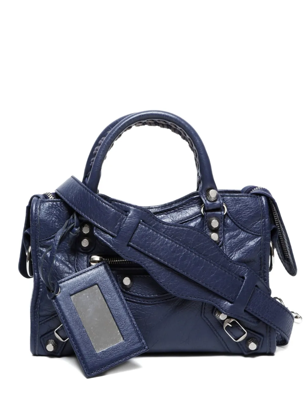 Pre-owned Balenciaga 2015-2024 Mini City Tote Bag In Blue