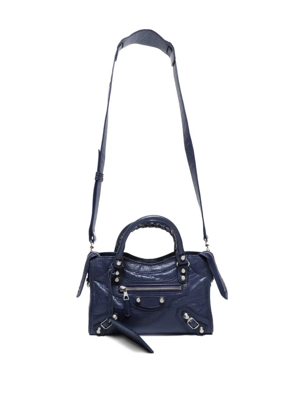 Pre-owned Balenciaga 2015-2024 Mini City Tote Bag In Blue