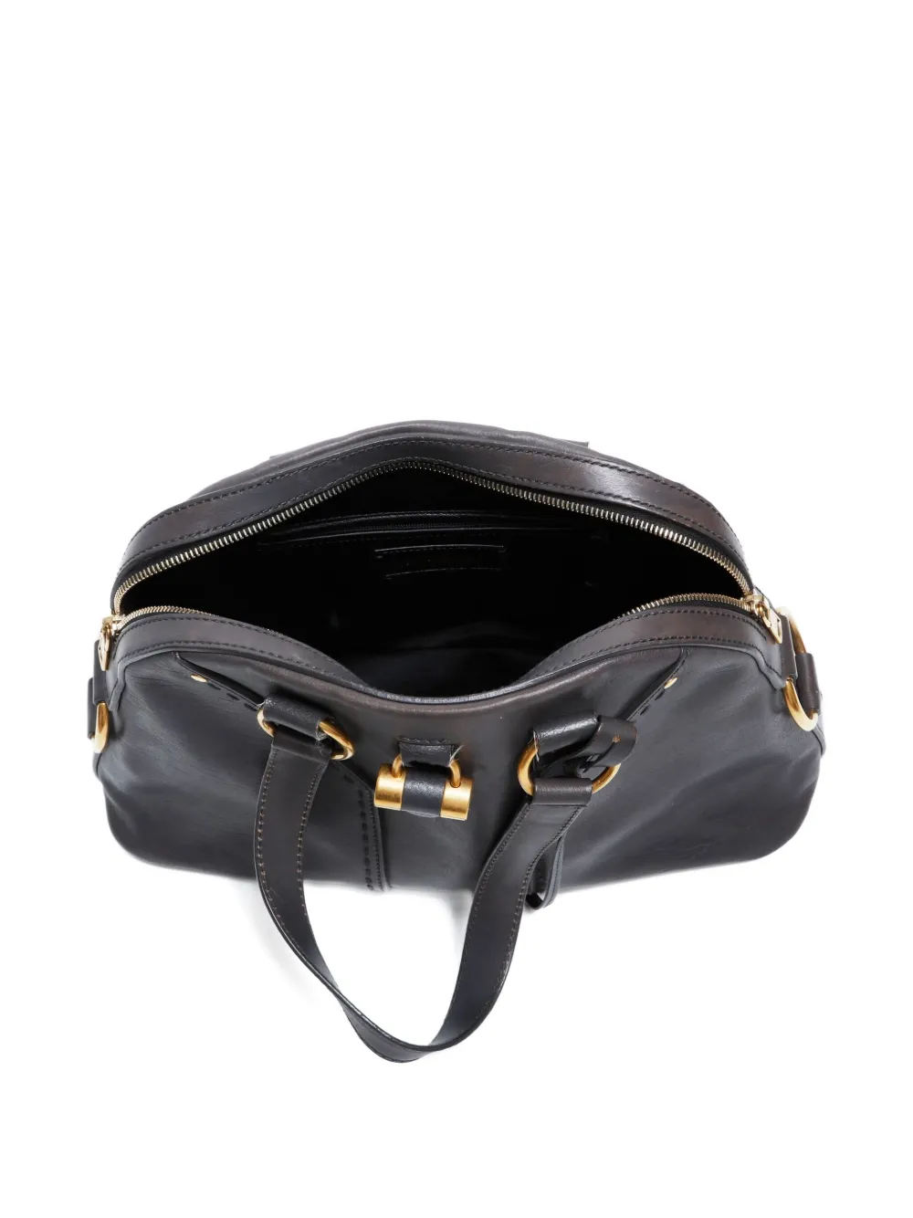 Pre-owned Saint Laurent 2000-2012 Muse Shoulder Bag In Gray