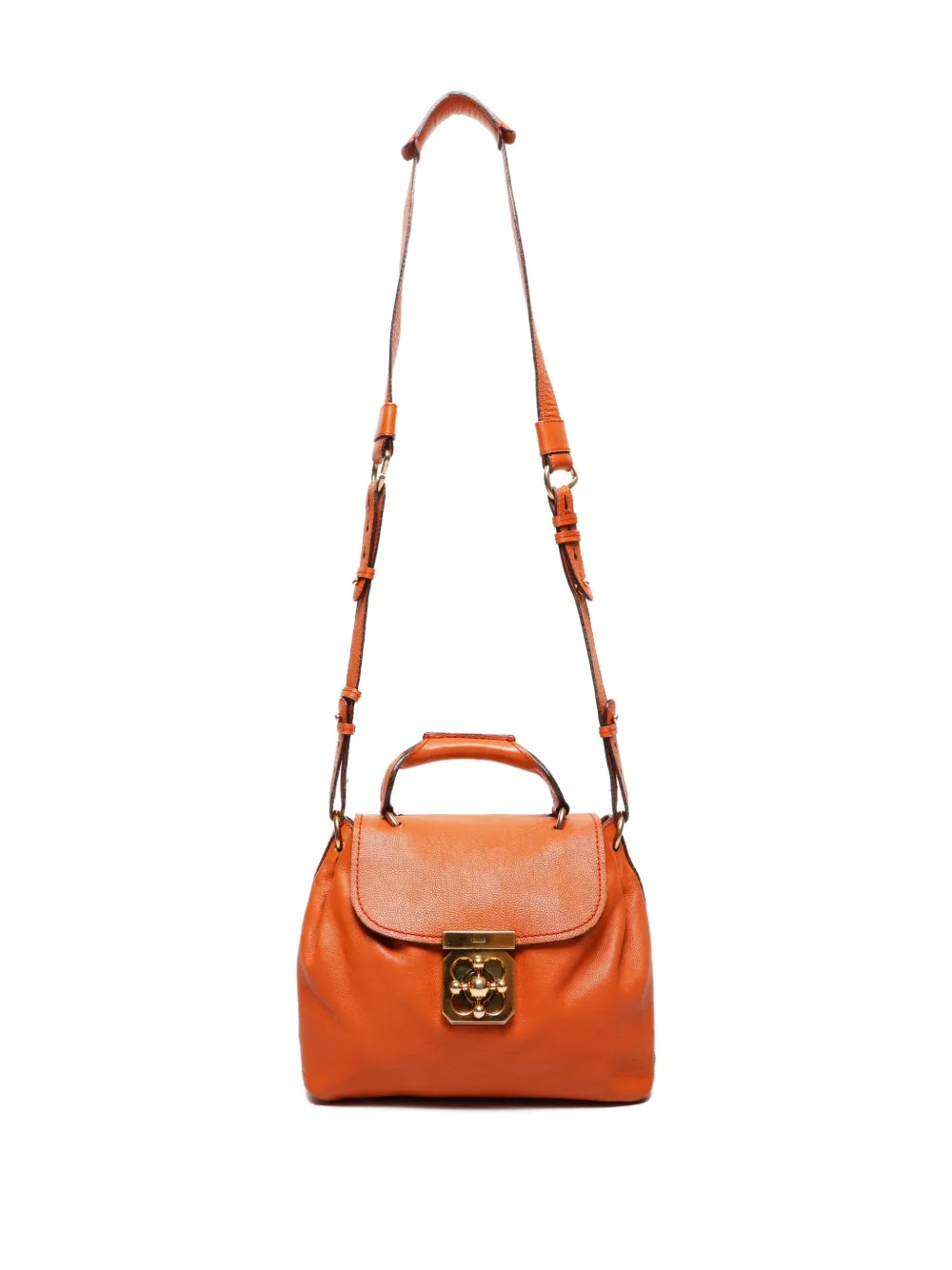 Pre-owned Chloé 1990-2015 Elsie Shoulder Bag In Orange
