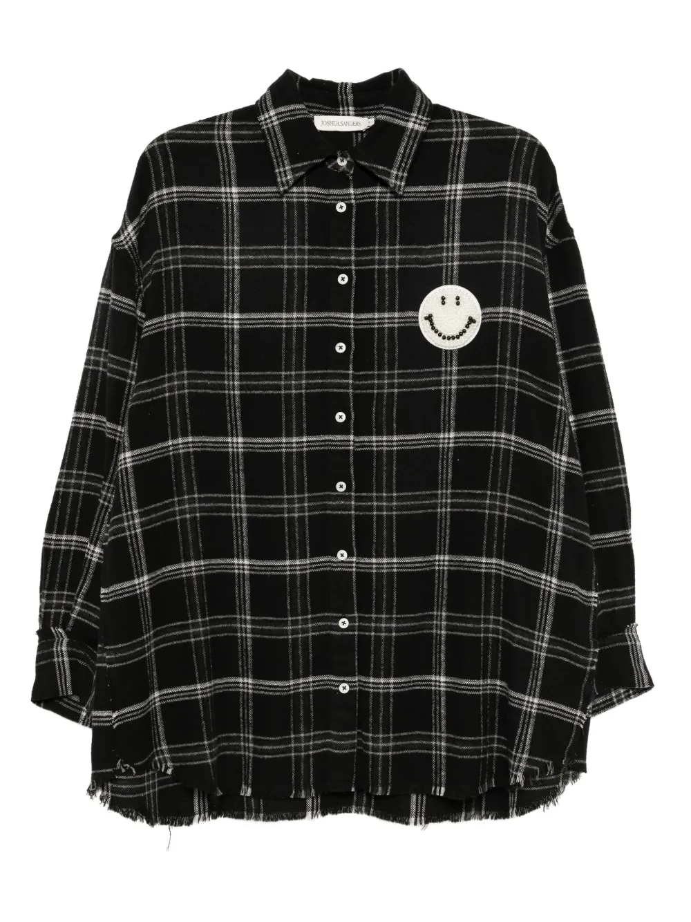 Joshua Sanders bead-embellished plaid shirt | Black | Image 1
