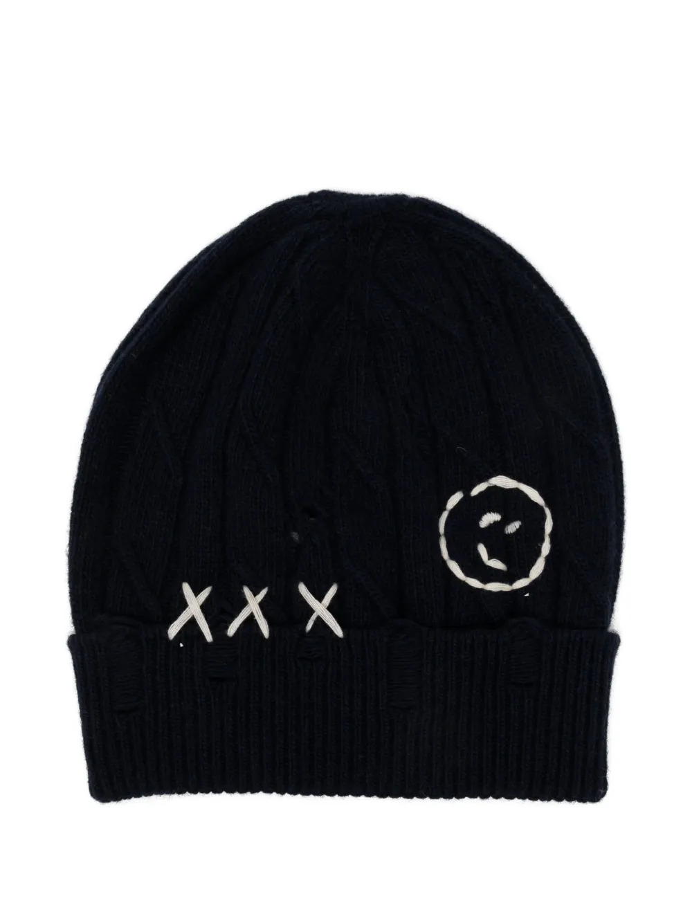 Joshua Sanders logo-patch beanie | Blue | Image 1