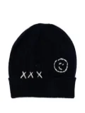 Joshua Sanders logo-patch beanie - Blue