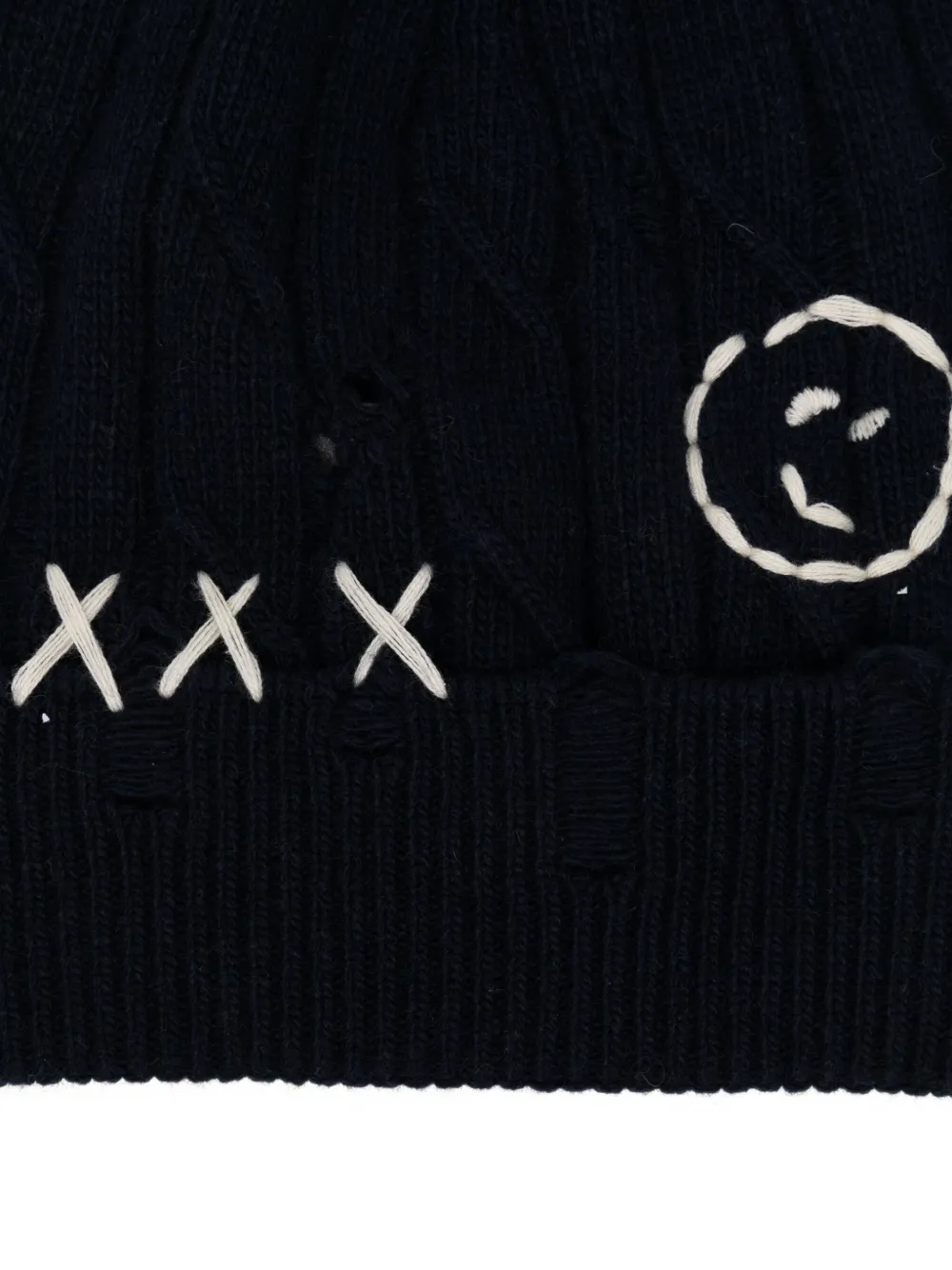 Joshua Sanders Logo-patch Beanie In Blue