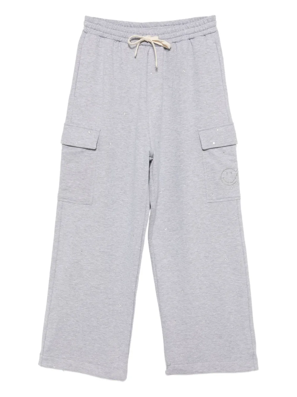 Joshua Sanders rhinestone-embellished cotton pants | Grey | Image 1