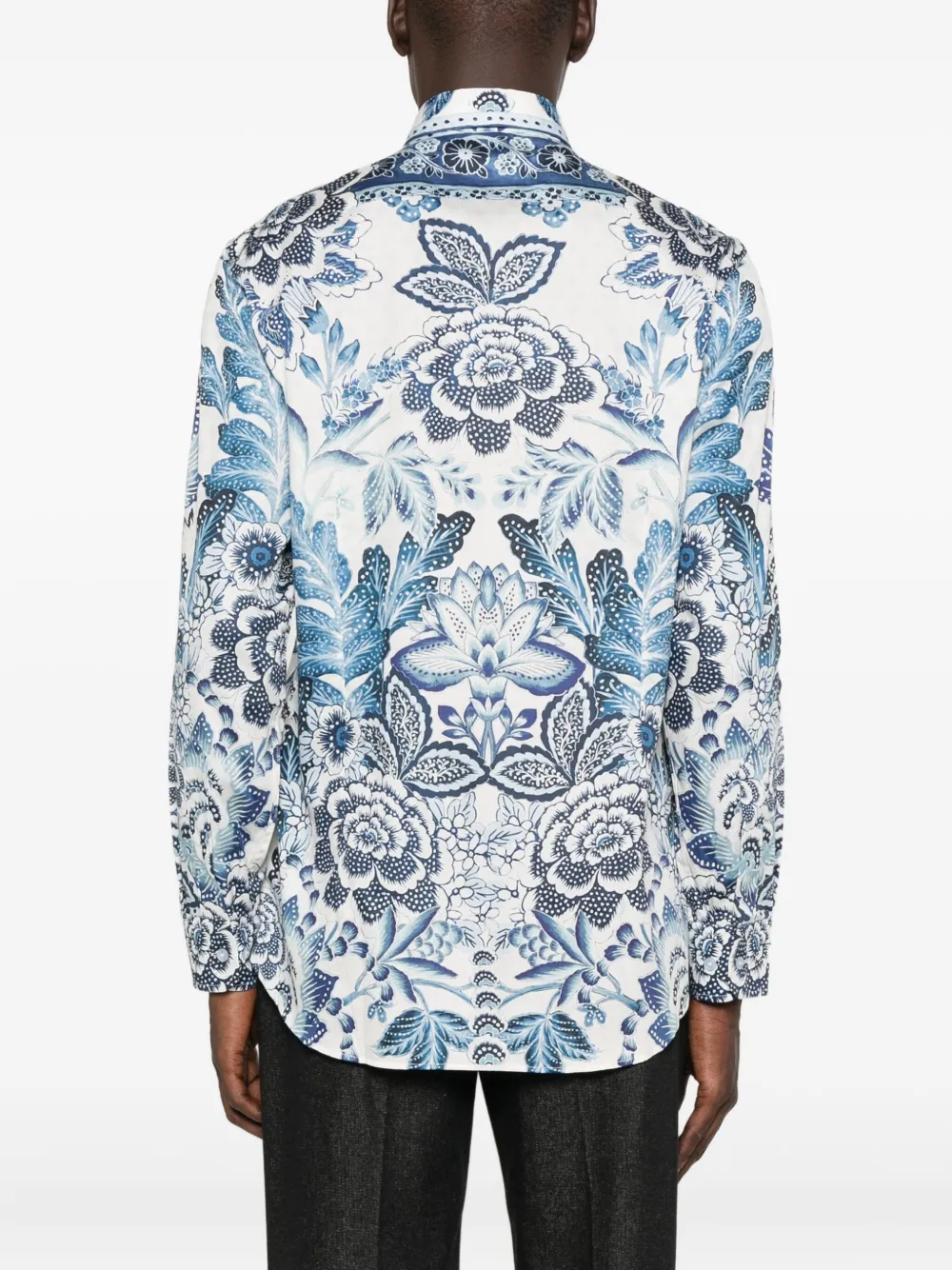 ETRO Overhemd met bloemenprint Blauw