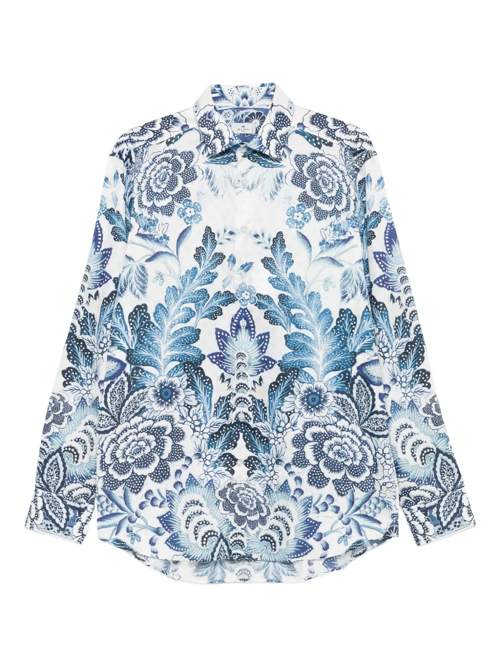 ETRO Overhemd met bloemenprint Blauw