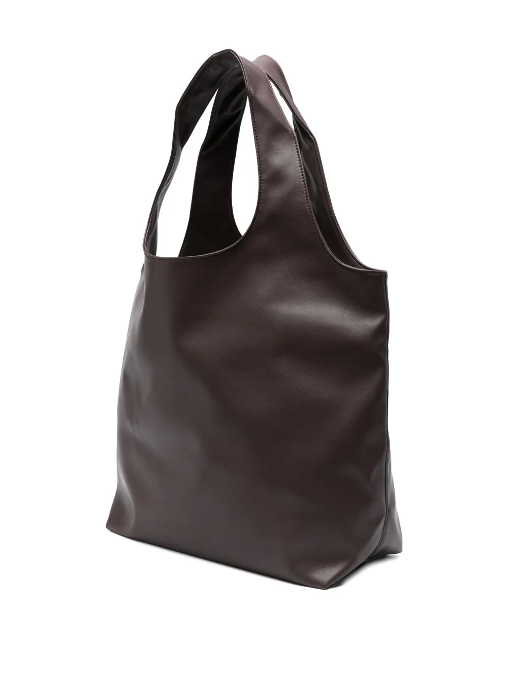 A.P.C. Grote Ninon shopper met logoplakkaat Bruin