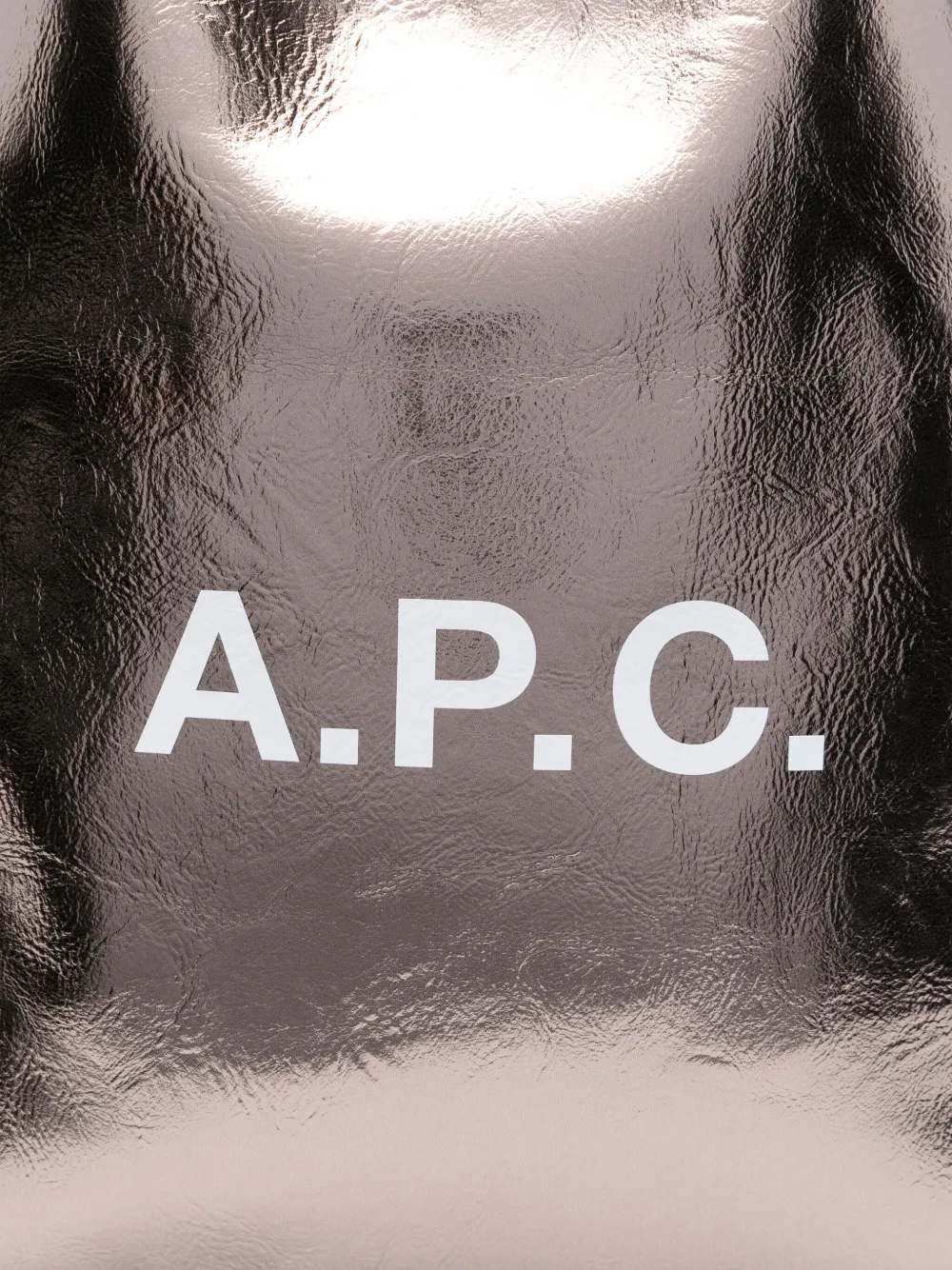 A.P.C. Ninon shopper met metallic logo Goud