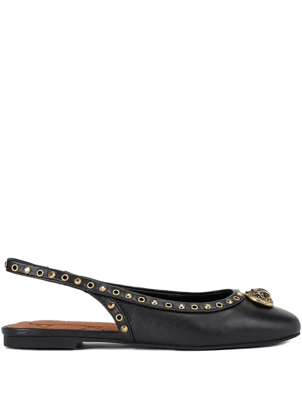 Kurt Geiger London Ballerina's met studs Zwart