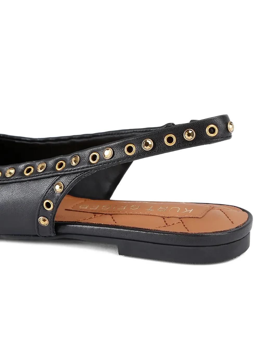 Kurt Geiger London Ballerina's met studs Zwart