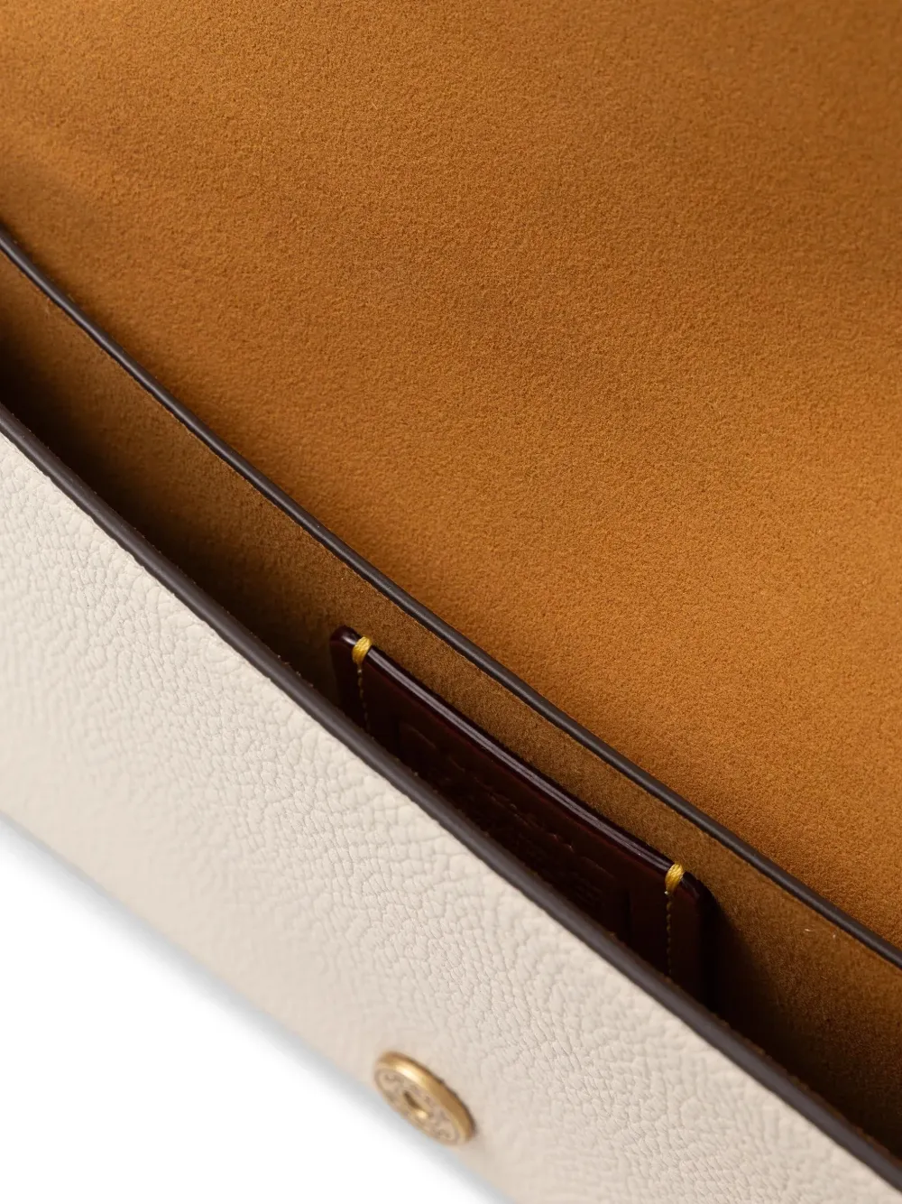 Coach Mila leren boekentas Wit