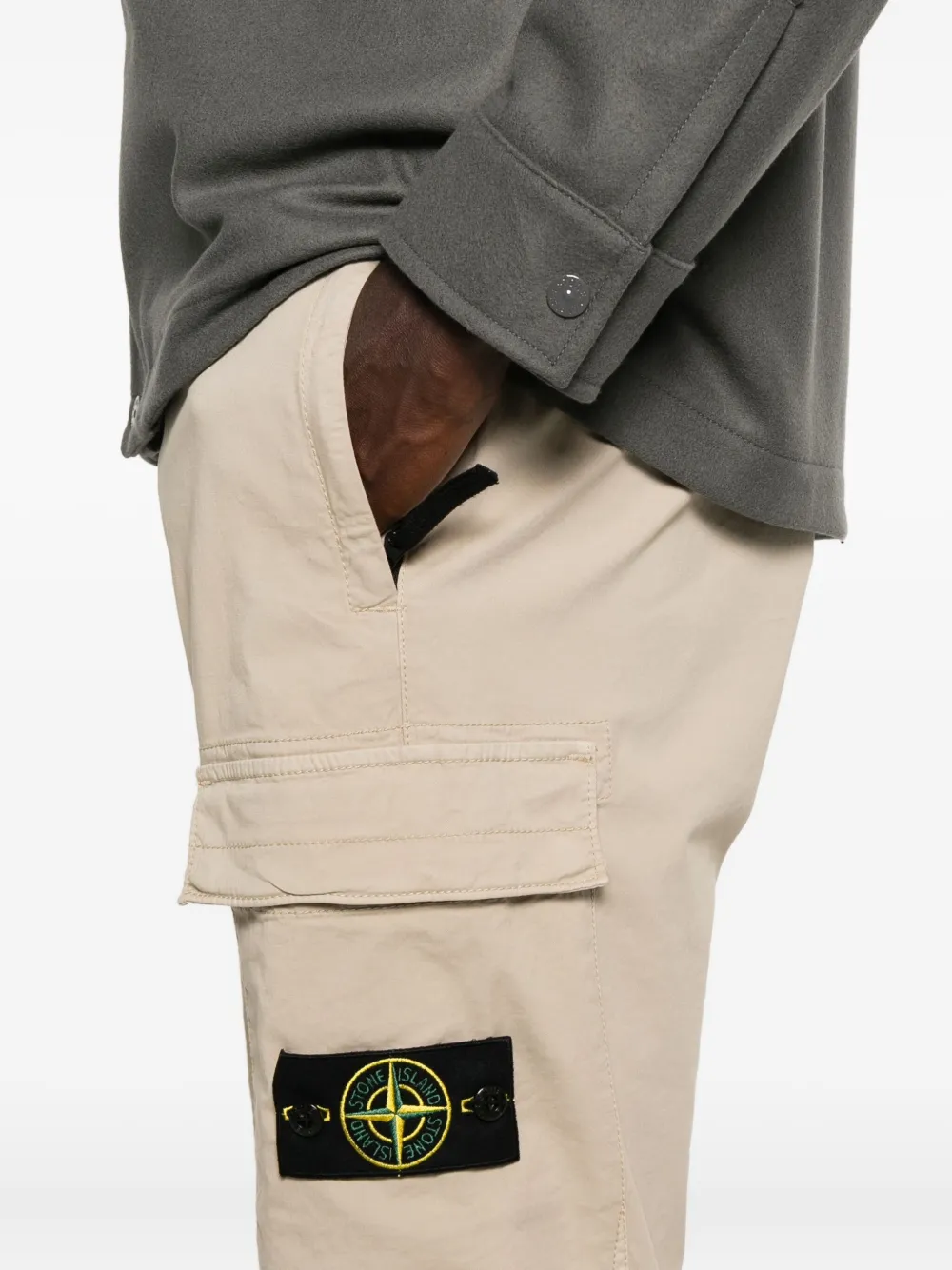 Stone Island patch-pocket cargo pants Beige