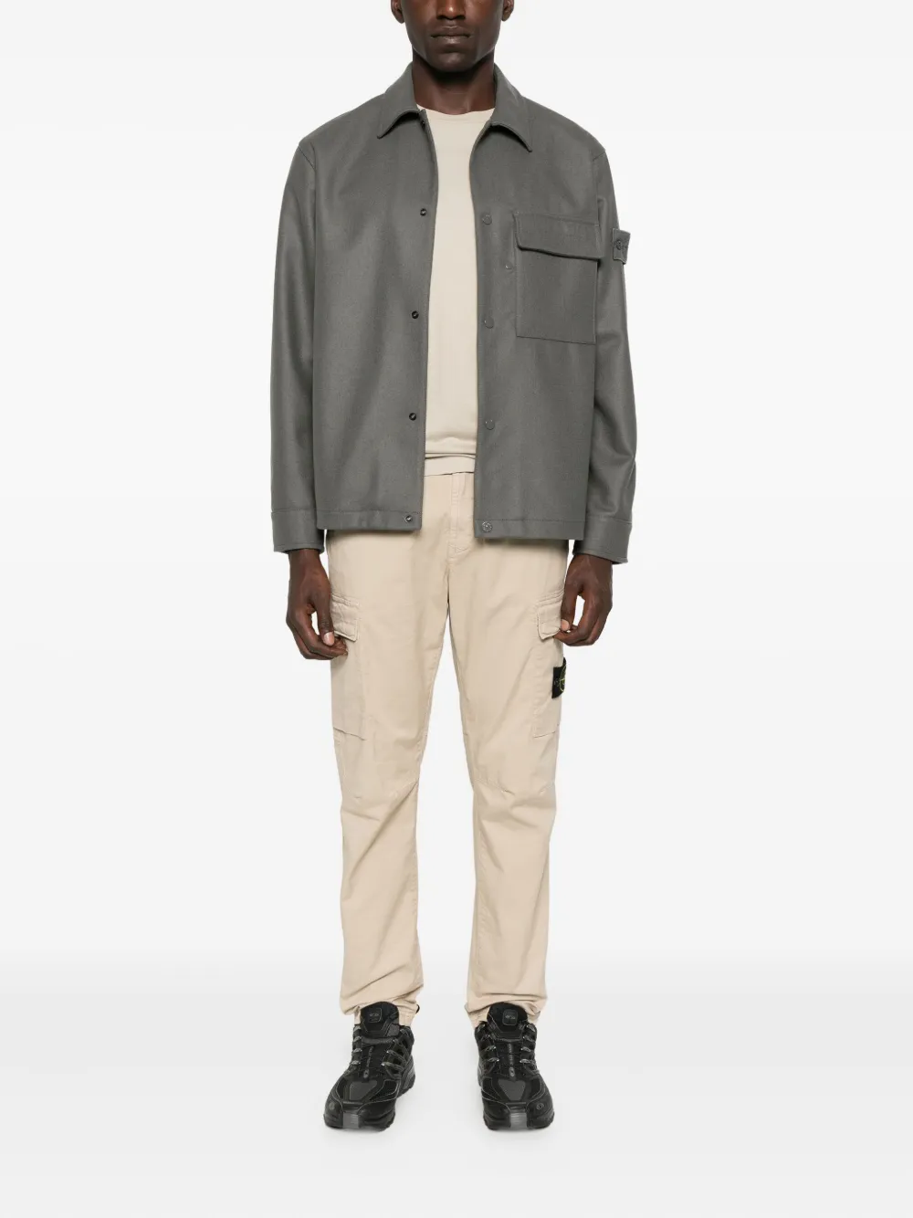 Stone Island patch-pocket cargo pants Beige