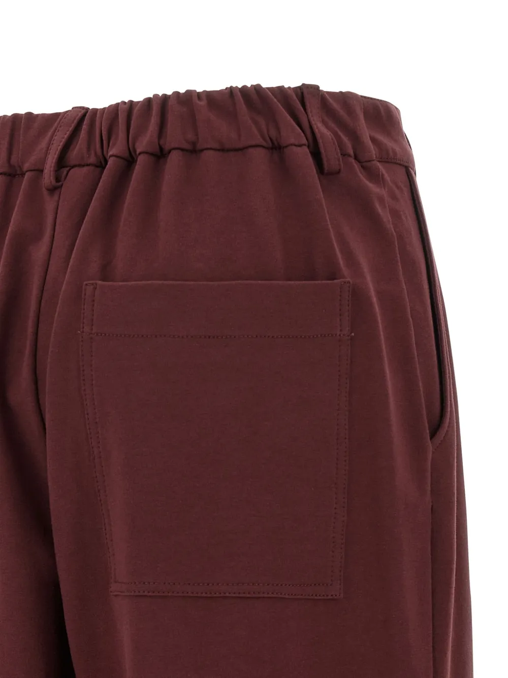 Brunello Cucinelli pleated cropped trousers Rood