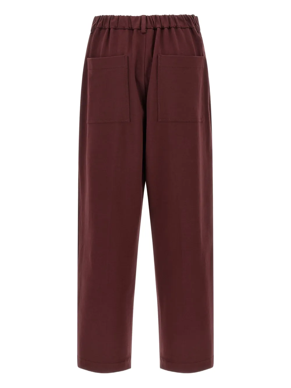 Brunello Cucinelli pleated cropped trousers - Rood