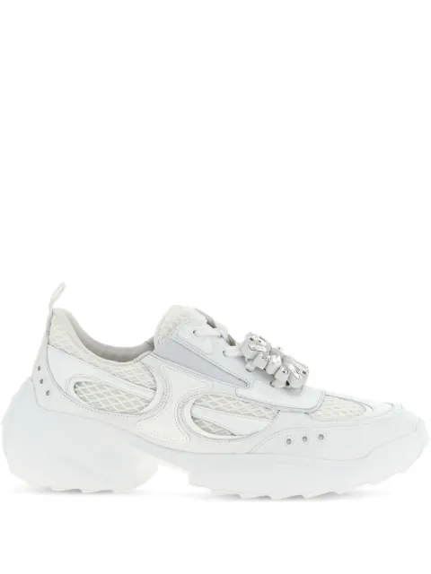Roger Vivier embellished mesh low-top sneakers