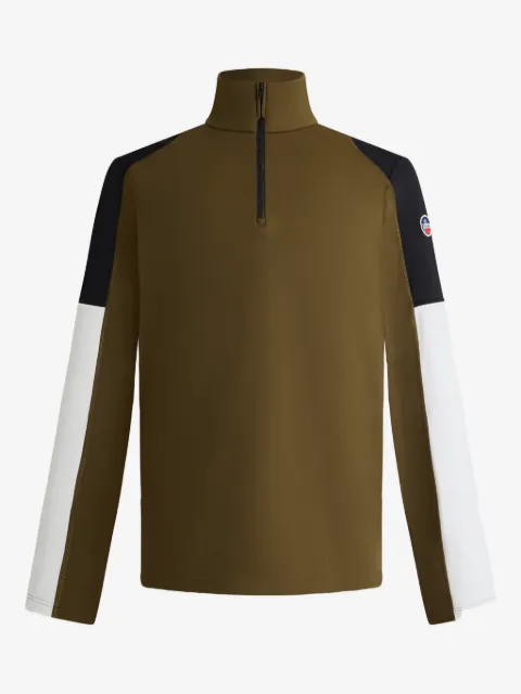 Fusalp colourblock half-zip T-shirt
