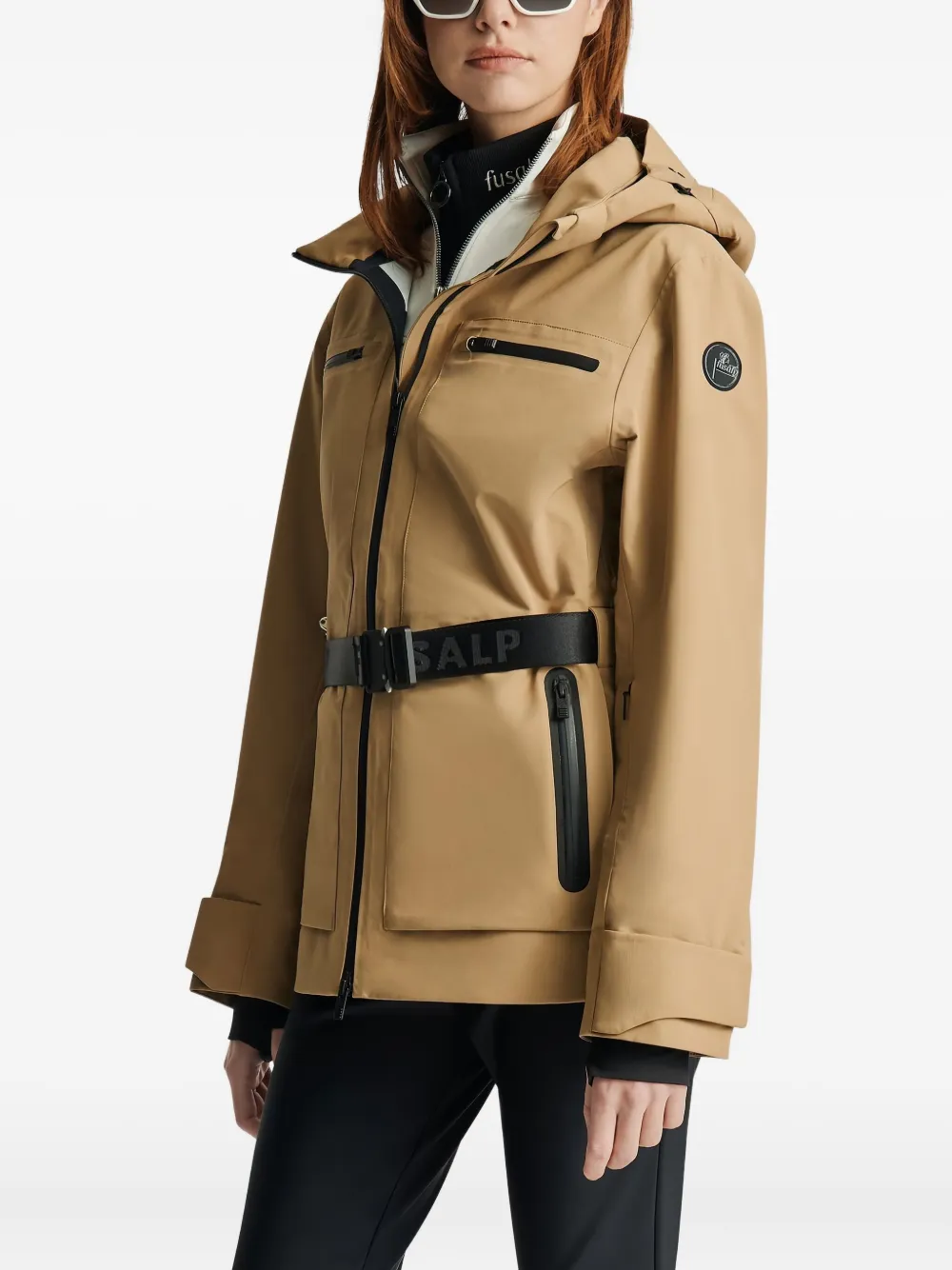 Fusalp Ski-jack met ceintuur Beige