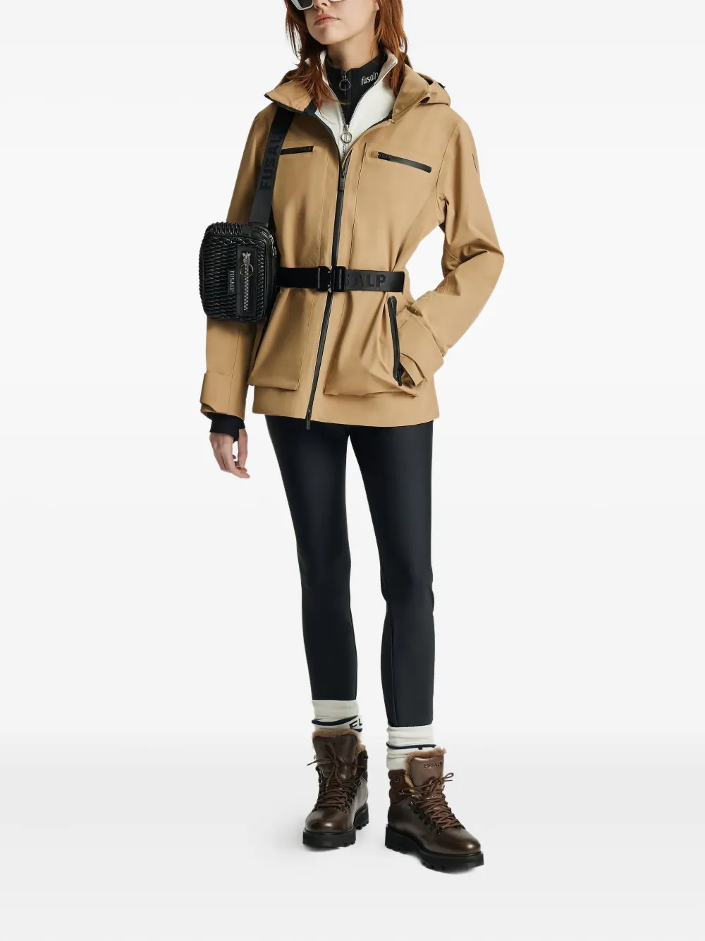 Fusalp Ski-jack met ceintuur - Beige