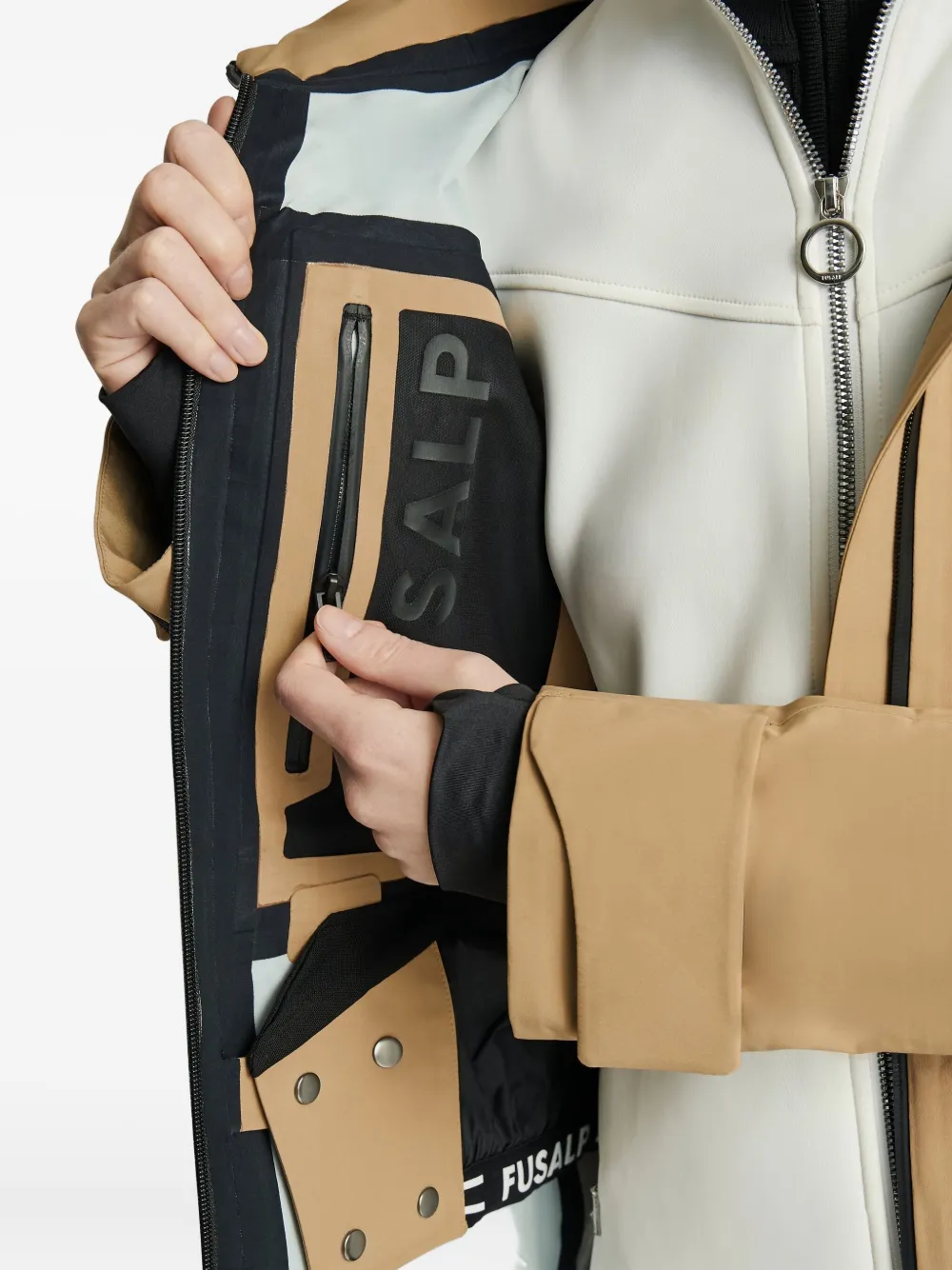 Fusalp Ski-jack met ceintuur Beige