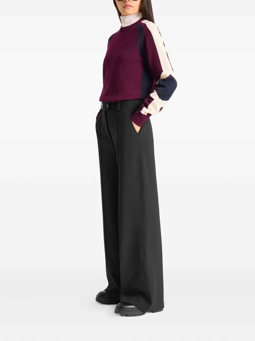 Fusalp Exposed-seam Trousers In Black