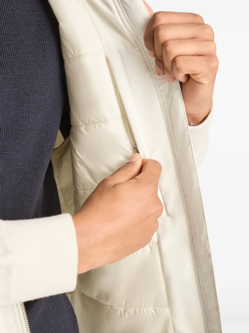 Fusalp Jack met capuchon en klepzak Wit