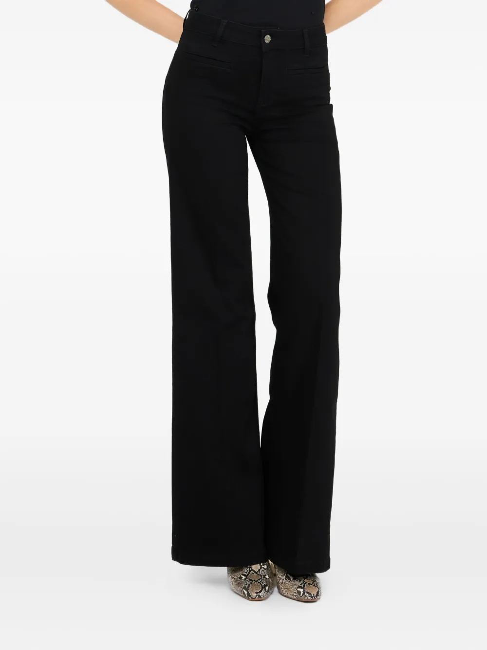 Liu •jo Liu Jo Better Flared Jeans In Black