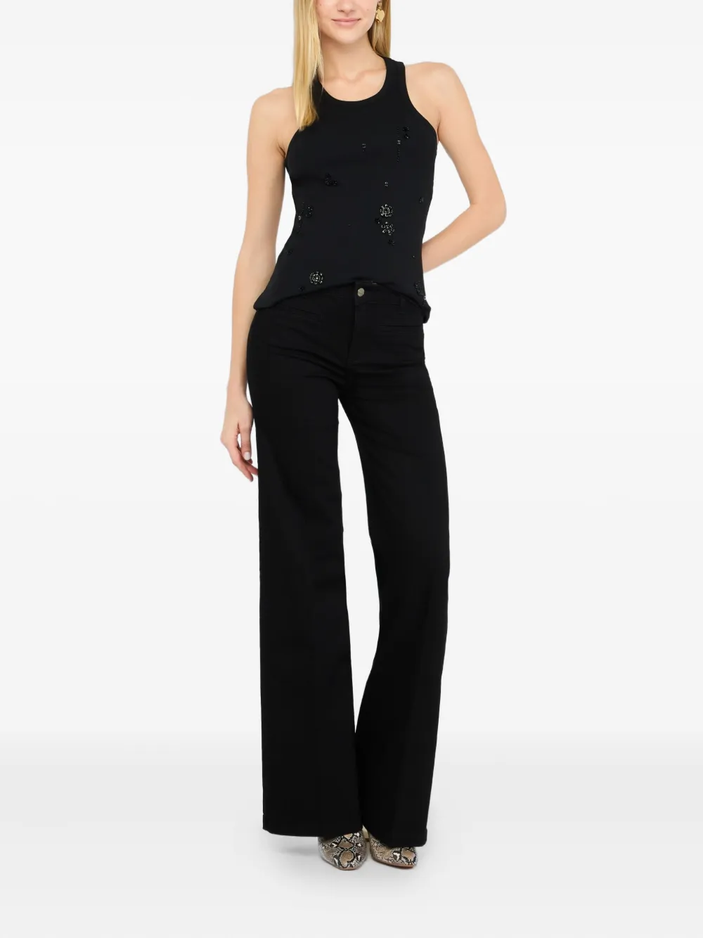 LIU JO Better flared jeans - Zwart