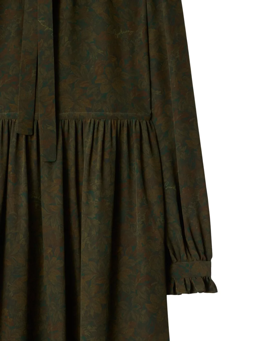 Burberry Jurk met print Groen