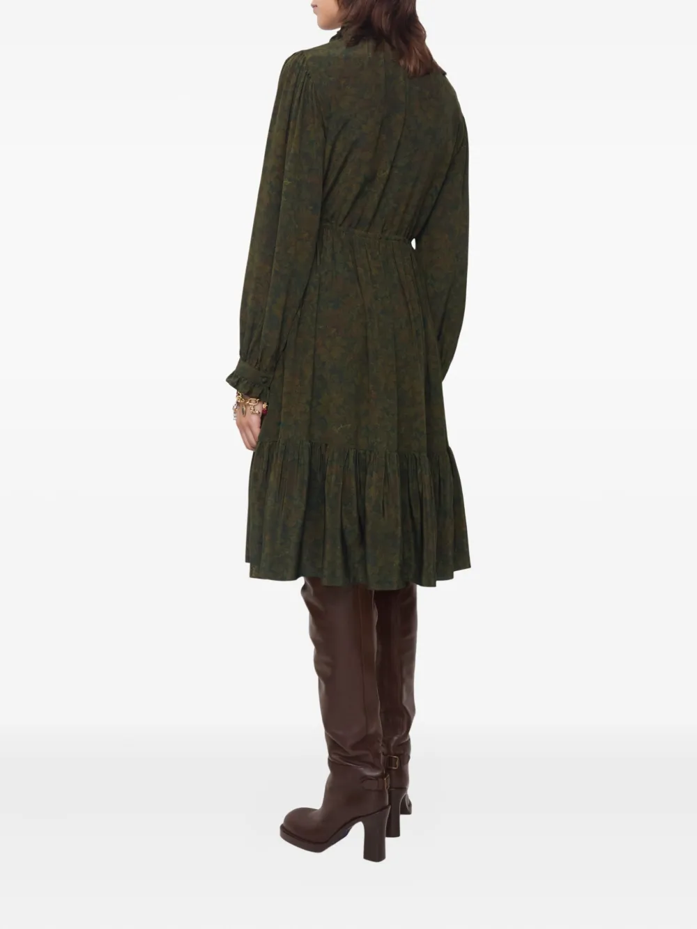 Burberry Jurk met print Groen