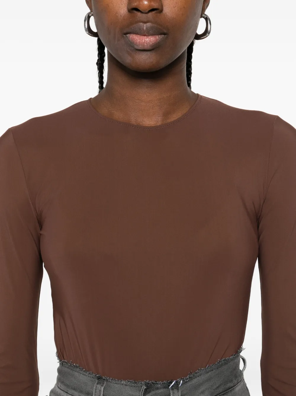 Maison Margiela Body met lange mouwen Bruin