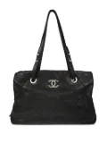 CHANEL Pre-Owned 2010 quilted leather handbag - Black