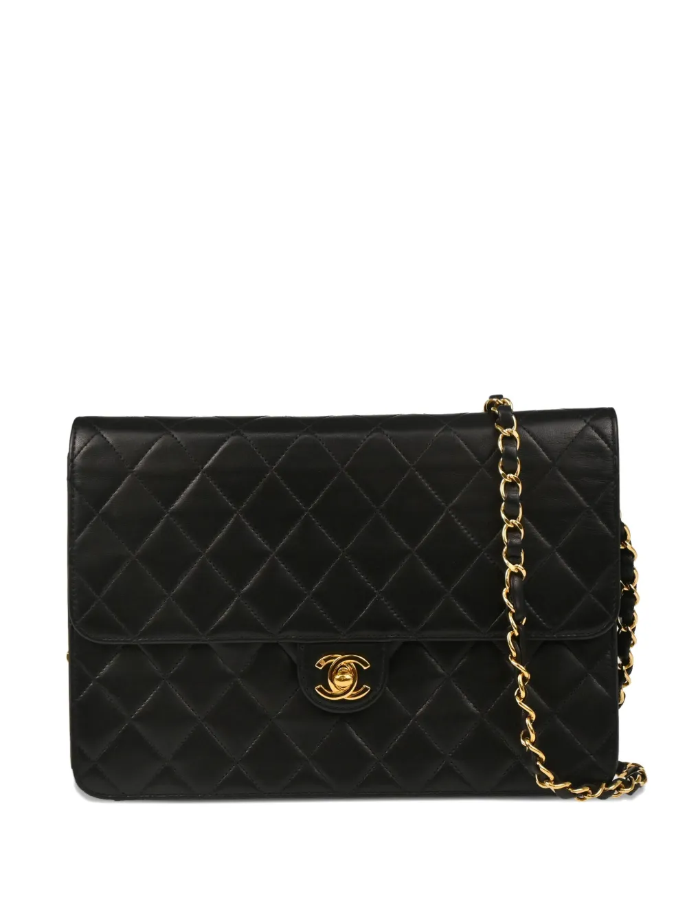 CHANEL Pre-Owned 2000 medium Turnlock shoulder bag | Black | Image 1