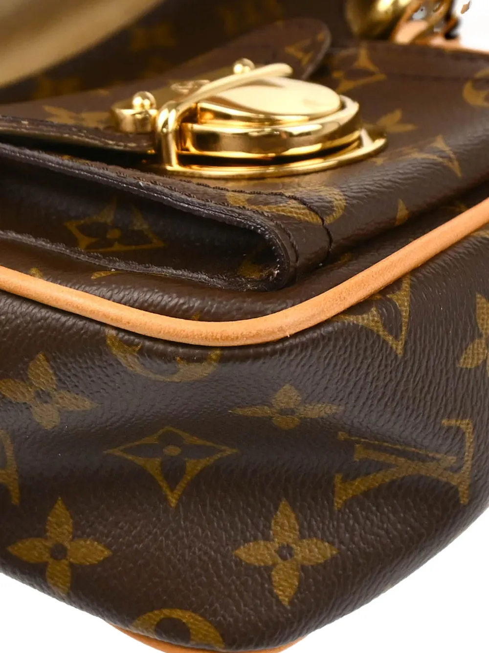 Pre-owned Louis Vuitton 2005 Hudson Pm Shoulder Bag In Brown